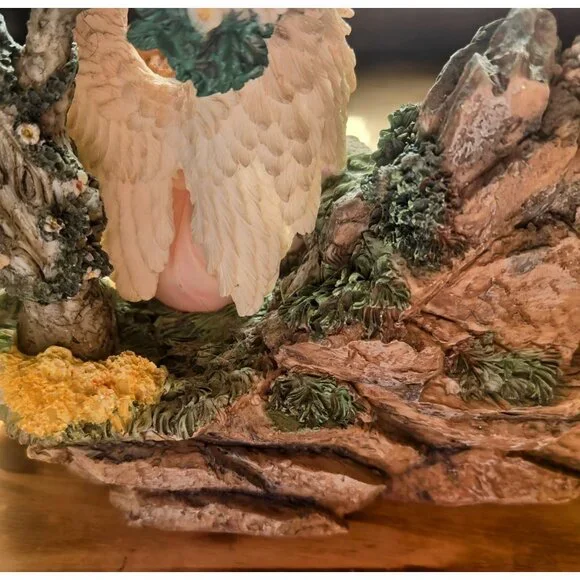 Musical Animated Angels and Cherubs Sculpture Fairy Garden Music Box - Picture 16 of 16